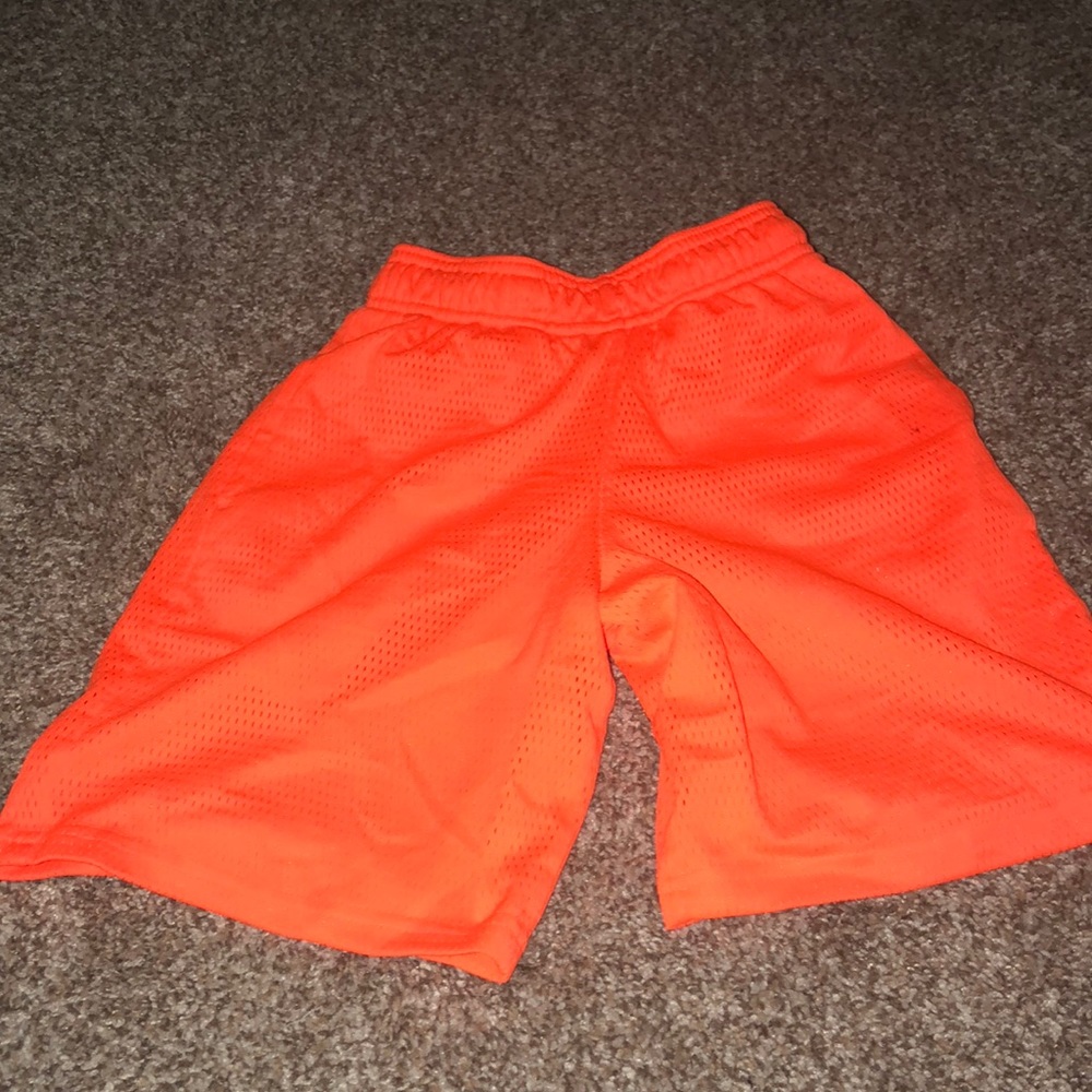 Neon orange boys shorts small 6/7.